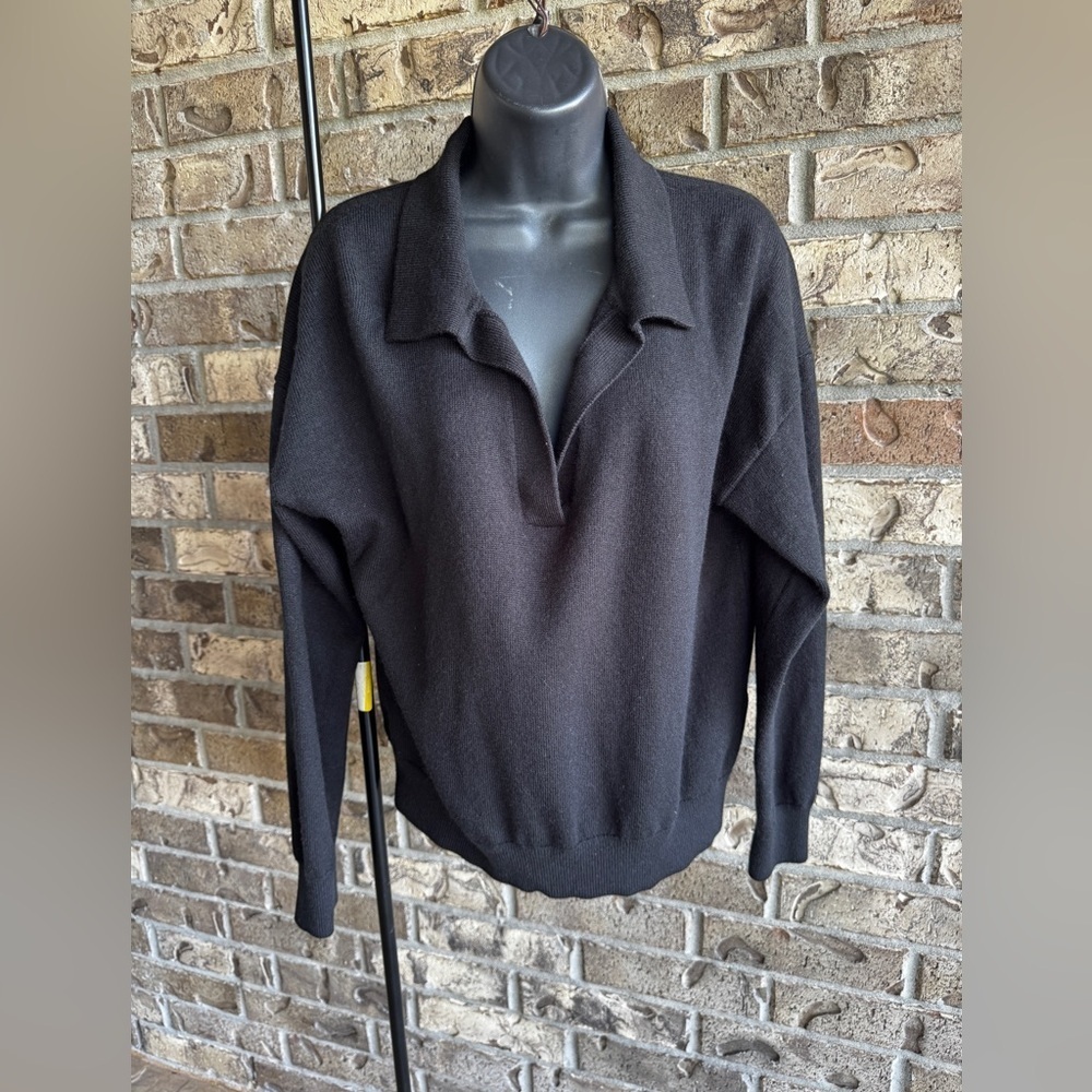 Wilfred Clara Merino Wool Polo Sweater Size L - Picture 4 of 12